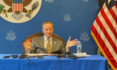 Amb. McCarthy Screams At Corruption In Liberian Gov’t ….Says It Is “Unethical And A Betrayal”
