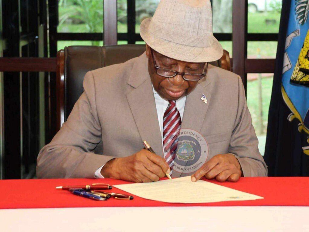 Boakai Signs 2025 National Budget