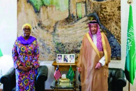 Minister Nyanti Lobbies Saudi Arabia For UNSC Non-Permanent Seat